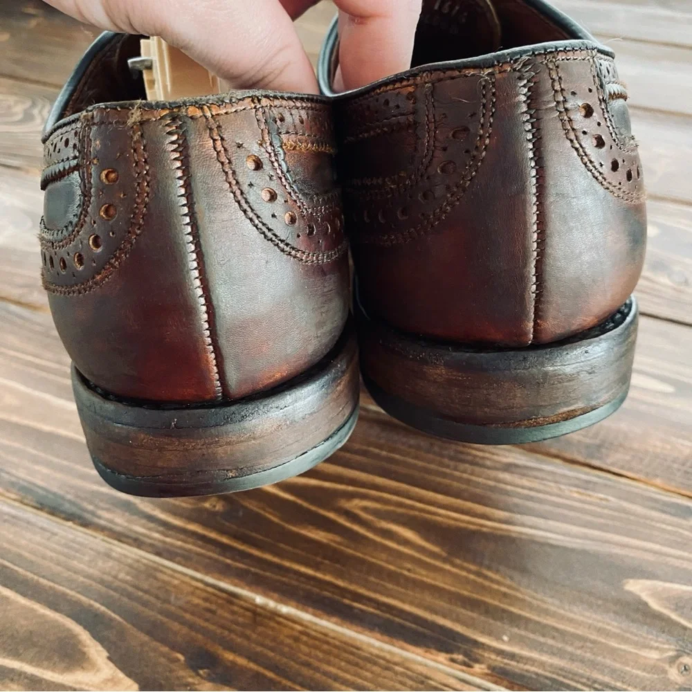 Allen Edmonds Strandmok Style Men’s Genuine Leather Distressed Oxfords Size 8‎